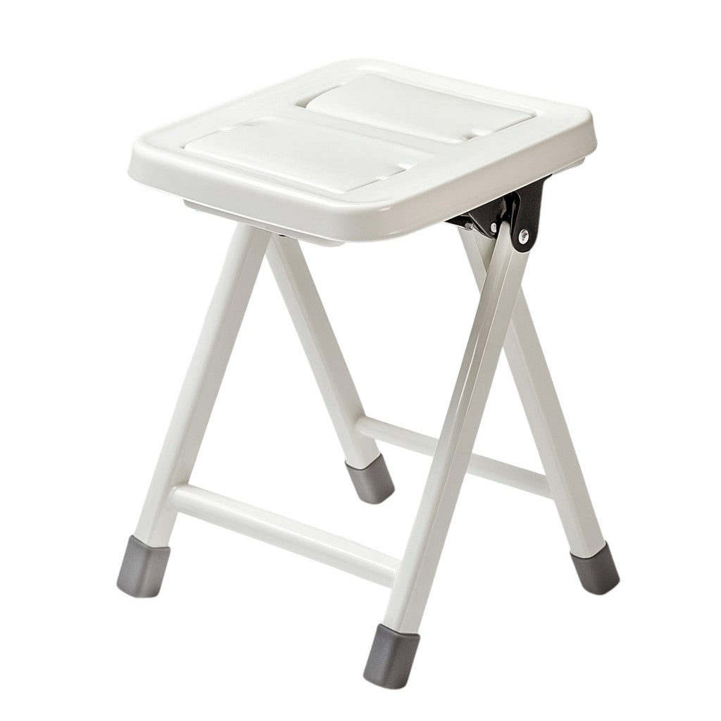 Vjqnd Foldable Toilet Stool - Adjustable Height Foot Rest for Bathroom - Space-Saving Design for Kids & Adults - Sturdy & Portable
