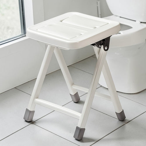 Vjqnd Foldable Toilet Stool - Adjustable Height Foot Rest for Bathroom - Space-Saving Design for Kids & Adults - Sturdy & Portable
