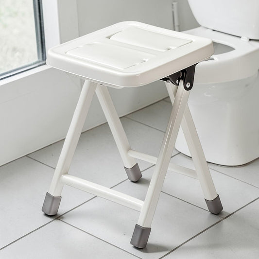 Vjqnd Foldable Toilet Stool - Adjustable Height Foot Rest for Bathroom - Space-Saving Design for Kids & Adults - Sturdy & Portable