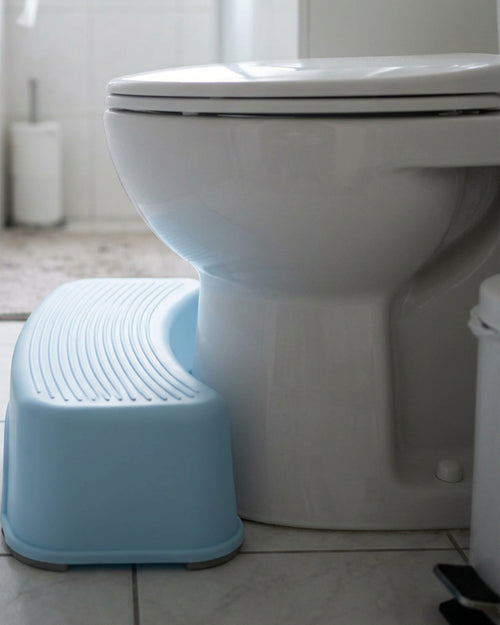 Vjqnd Slim Toilet Footrest Blue 6.5 in